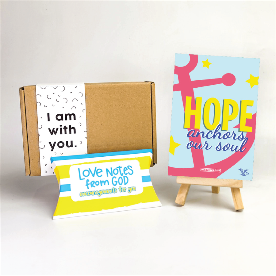 Daily Dose of God's Love Encouragement: Love Notes from God, post card & easel set