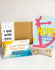 Daily Dose of God's Love Words of Peace: Love Notes from God, post card & easel set