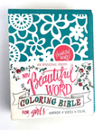 NIV, Beautiful Word Coloring Bible for Girls, Leathersoft over Board, Teal