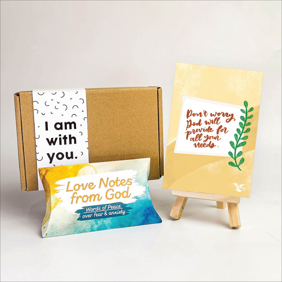 Daily Dose of God's Love Words of Peace: Love Notes from God, post card & easel set