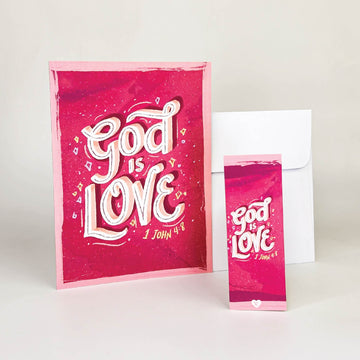 God is Love Gift Card + Small Bookmark