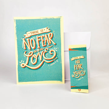 There is No Fear in Love Gift Card + Small Bookmark