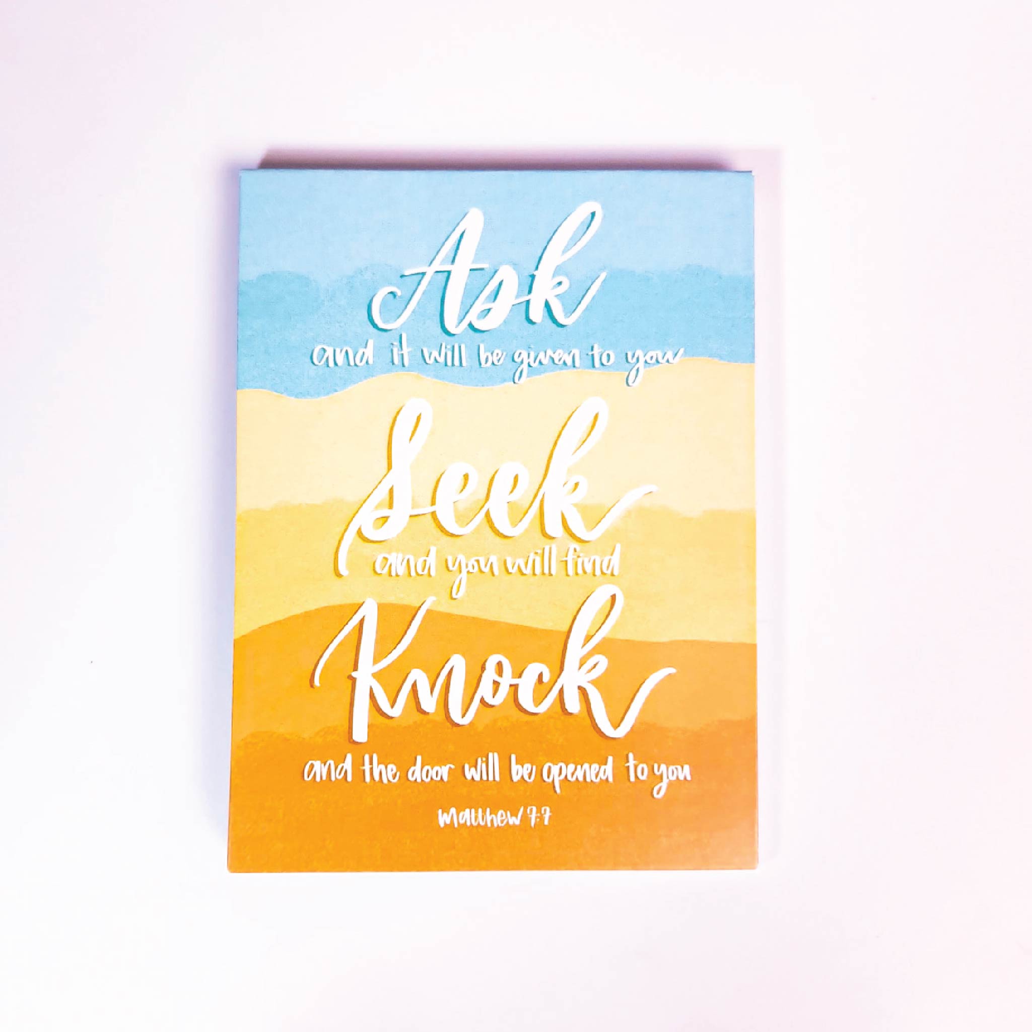 Ask, Seek & Knock Little Notepad – In The Beloved