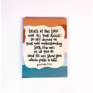 Trust in The Lord with All Your Heart Little Notepad