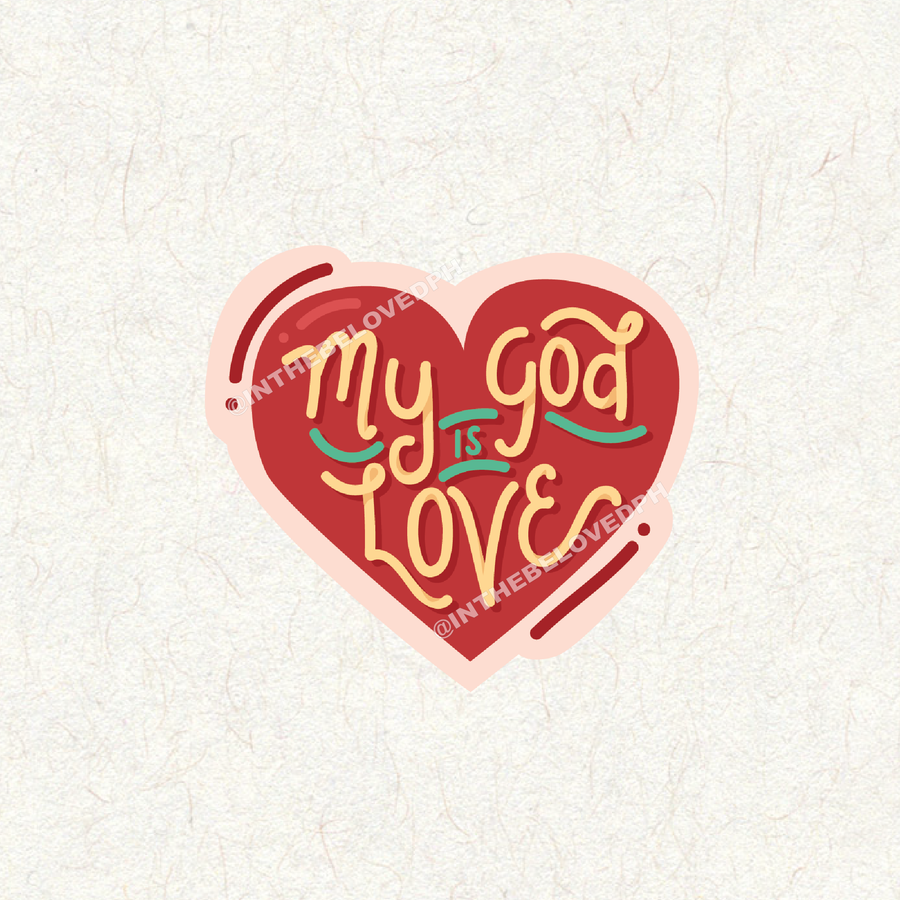 My God Is Love Decal Sticker