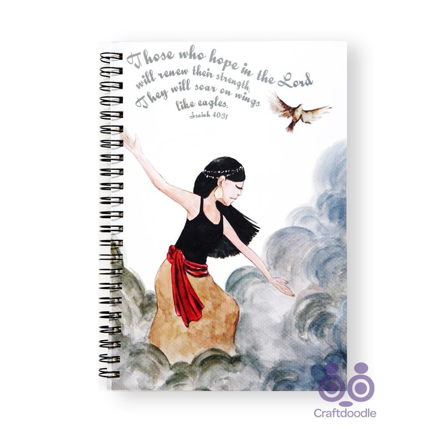 Soar with Wings like Eagles (Isaiah 40:31)  A5 Notebook