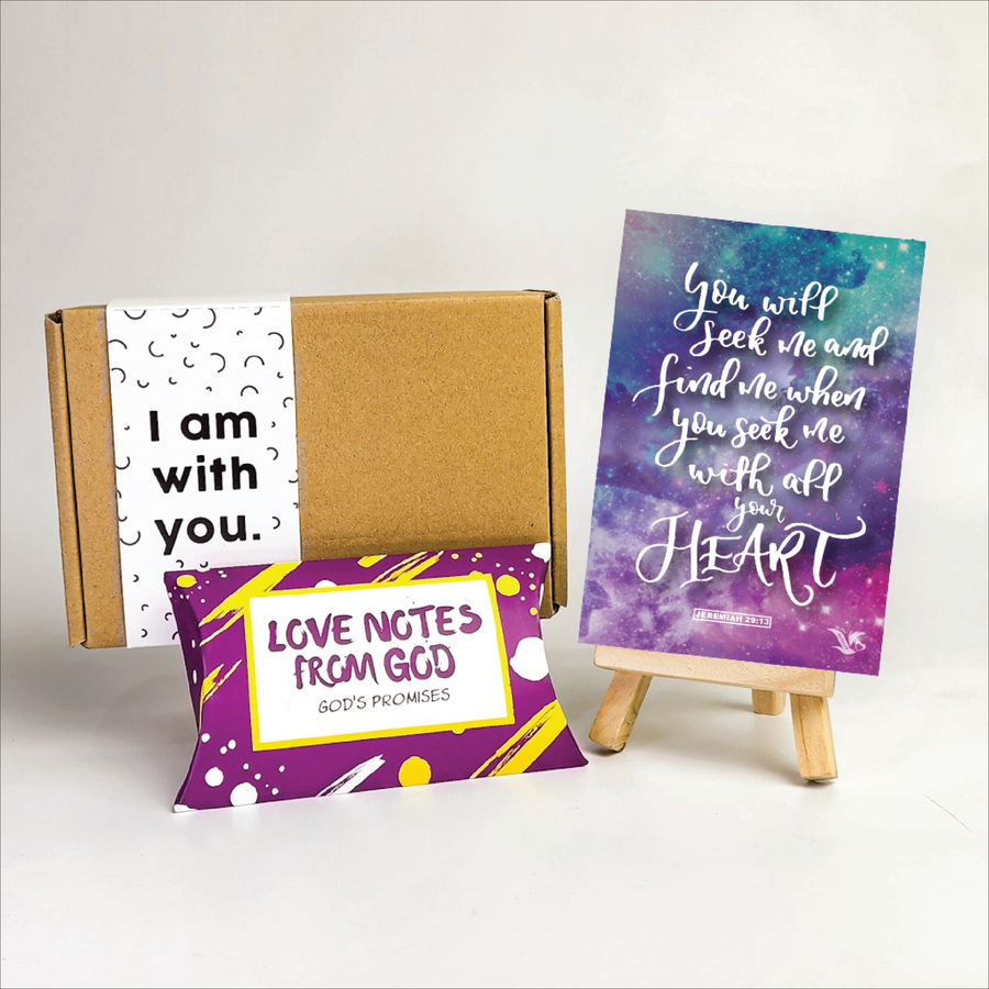 Daily Dose of God's Love God's Promises: Love Notes from God, post card & easel set